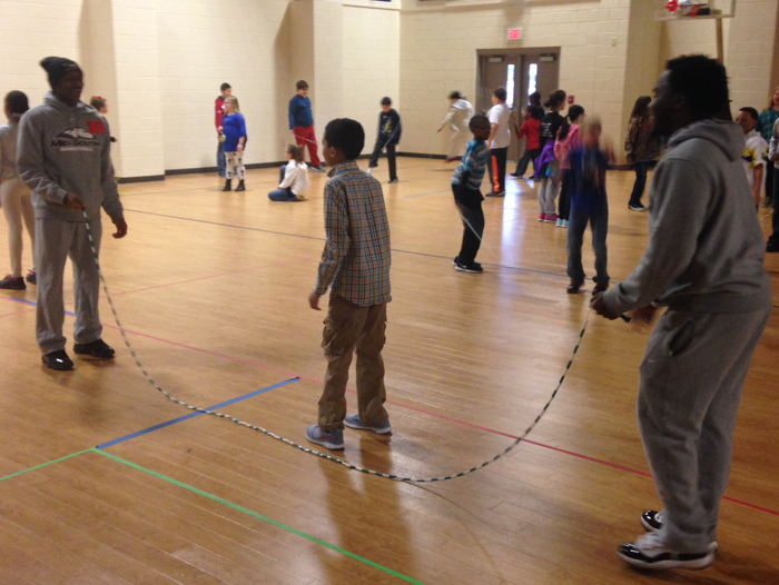 Greyhounds Help Hearts with Jump Rope